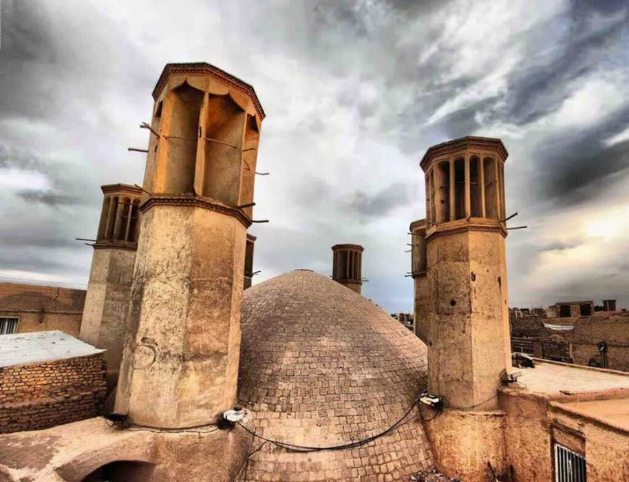 آب‌انبار شش بادگیر یزد: هم آهنگی باد و آب در قلب کویر